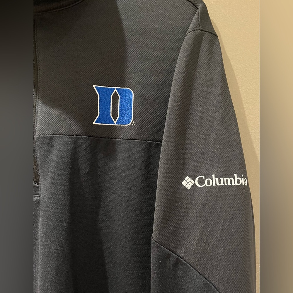 Columbia 1/4 Zip Duke University Pullover Sweatshirt Size Medium - Picture 6 of 8